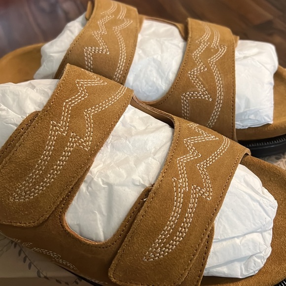 Free People Western Slides Size 10 - Picture 6 of 10